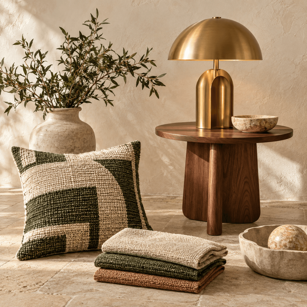 Handwoven Accent Cushion detail view